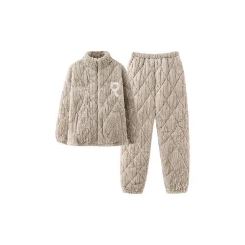 MIIOW Pajama Set Women's Milk Tea Gray