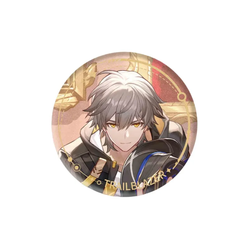 MIHOYO x Crash Star Dome Railway Bronya Illustration Collection Tinplate Harmonious Destiny Badges-8