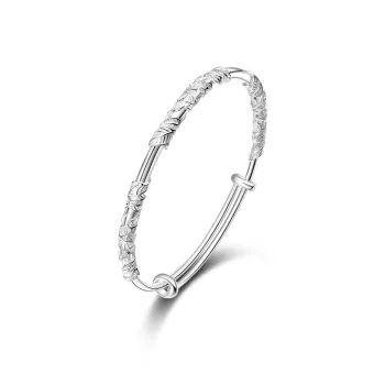 QIANSHIYINXIANG S999 Fine Silver Sterling Silver Bracelets Women's