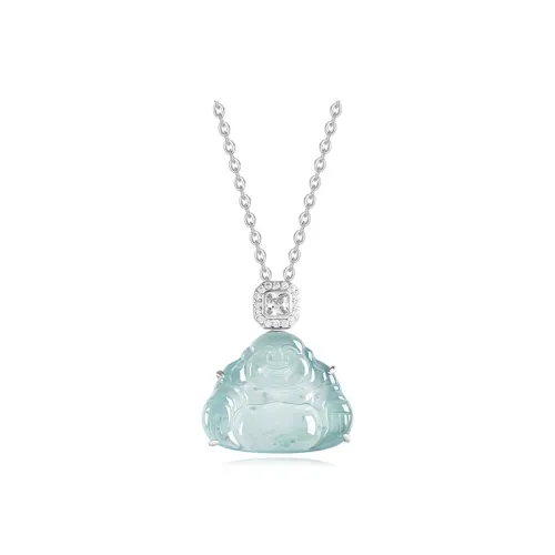 KING TAI SANG Ice Glutinous Jadeite Necklaces Women's