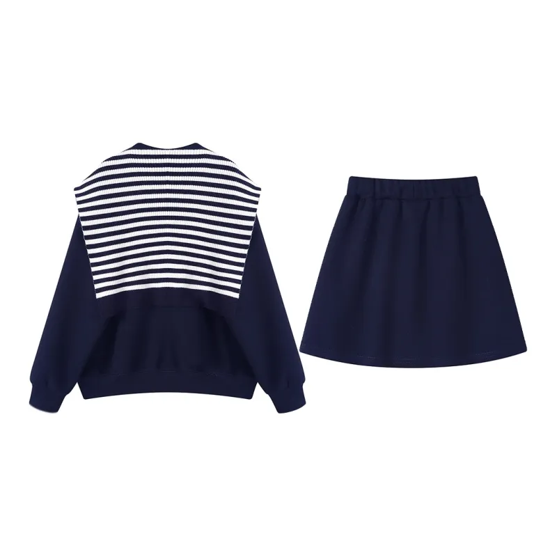 FLIM Skirt Set Women's Navy Blue-1