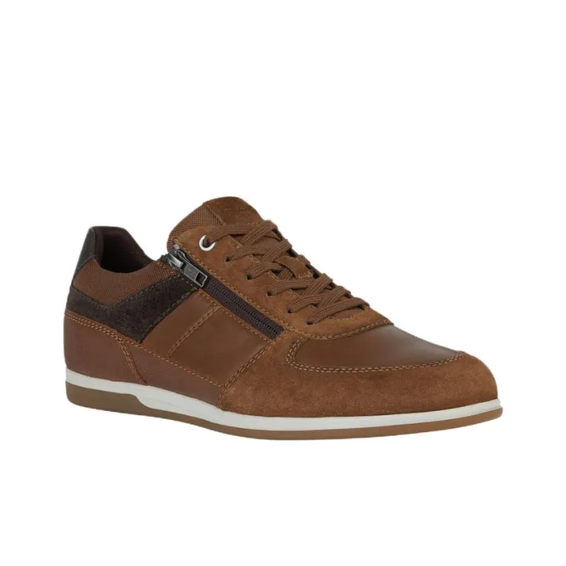 GEOX Renan Anti-Slip Wear-Resistant Low-Top Casual Shoes Men's Brown-1
