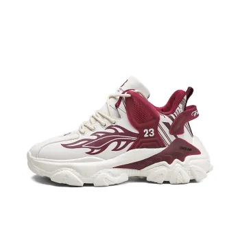URBAN AUTHENTIC Cushioning, Slip Resistant, Abrasion Resistant, Lightweight Coverage Mid Top Chunky Sneakers Men's