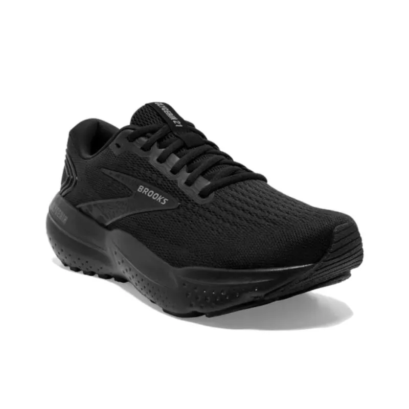 Brooks Glycerin 21 Cushioning Wear Resistant Low Top Running Shoes Men's Black-2