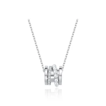 Yiru Copper Synthetic Cubic Zirconia Necklaces Men's