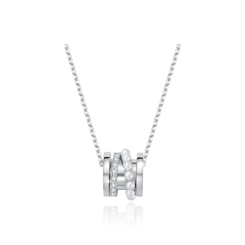 Yiru Copper Synthetic Cubic Zirconia Necklaces Men's-0
