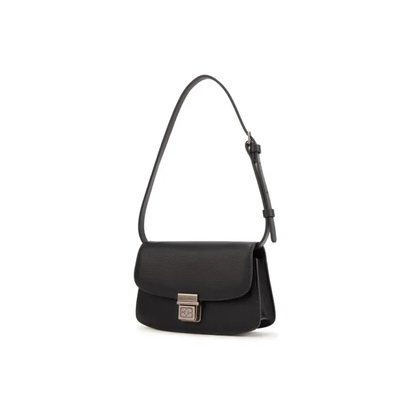 ELLE Leather Saddle Bag, Shoulder Bag Small Size Women's Multicolor-11