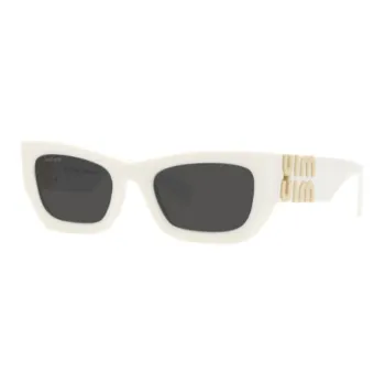 MIU MIU Acetate Cat Eye Sunglasses Women's White