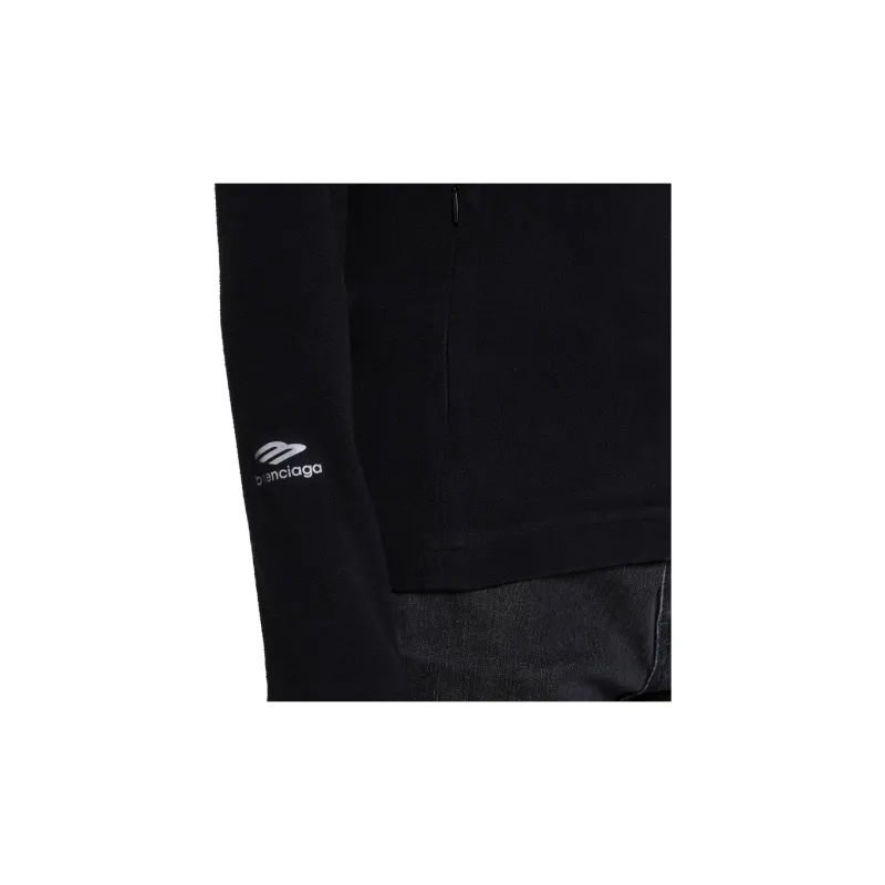 Balenciaga Logo Embroidered Zip-Up Jacket-2