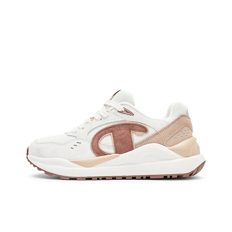 Champion Low Top Chunky Sneakers Women's Milk White/Campfire Brown-0