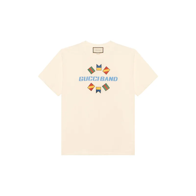GUCCI Band Print T shirt-4
