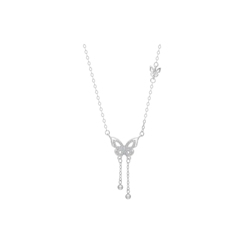 CLARKIA FLOWER 925 Sterling Silver Necklaces Women's-0