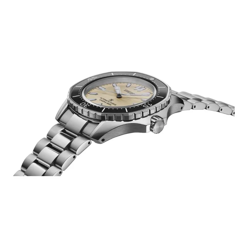 SEIKO Prospe Automatic/Manual Mechanical Movement Stainless Steel Strap Watch 41.3mm Men's Watches Yellow Watch Dial-1