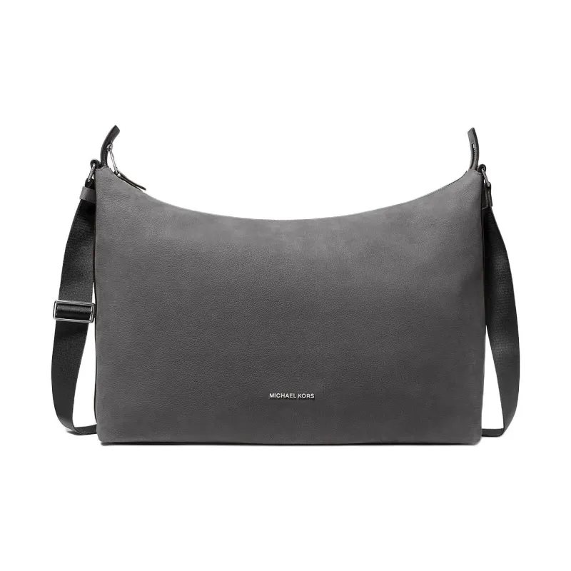 MICHAEL KORS Hudson Suede Vagabond Bag Crossbody Bag Shoulder Bag Men's Stone Gray-0