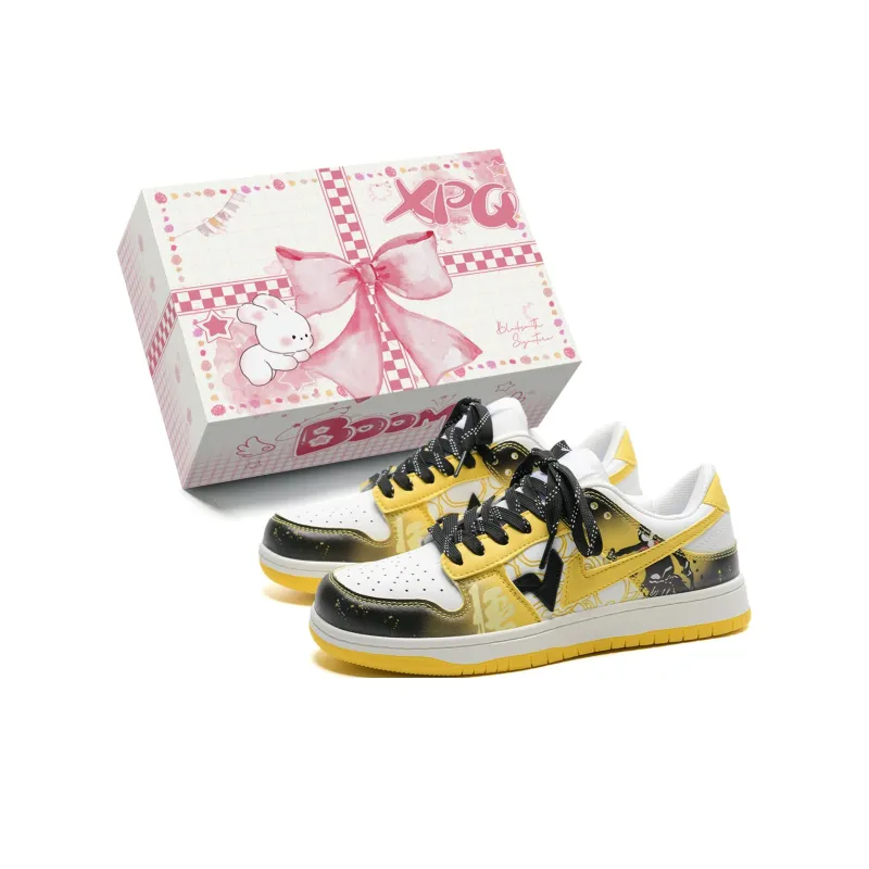XPQ Anti-Slip And Wear-Resistant Breathable Low-Top Skateboard Shoes Unisex-25
