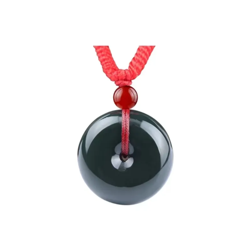 Grace Hetian Jade Necklaces Green Jade Unisex-4