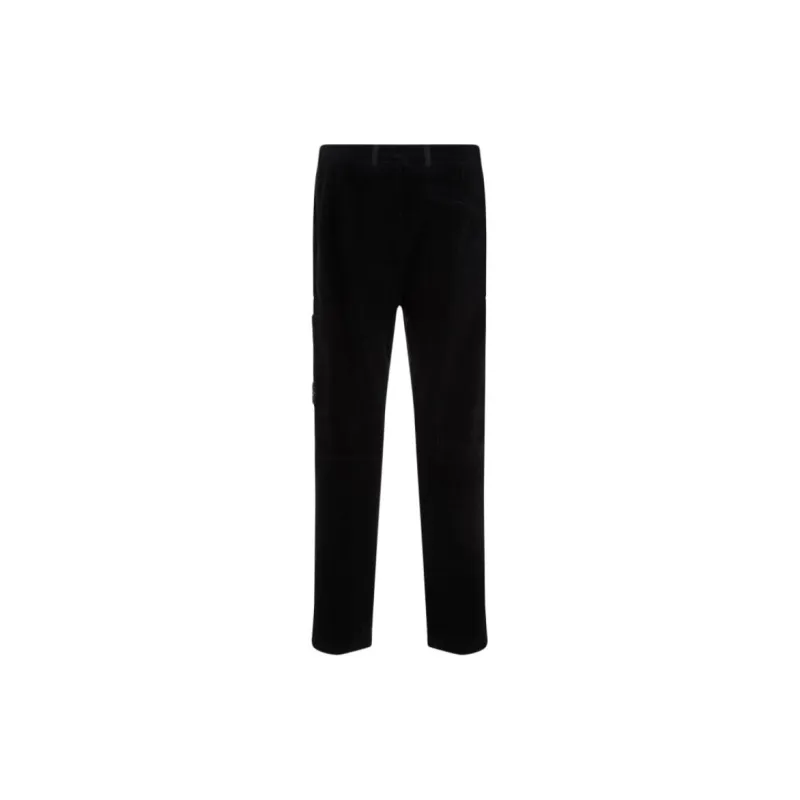 STONE ISLAND Logo Patch Corduroy Trousers-1