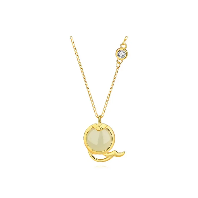 Chongqing Gold Store Chalcedony Necklaces Women's-0