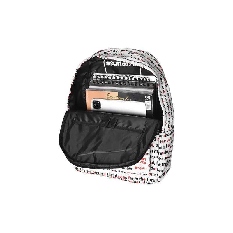 ONRF Polyester Students Backpack Regular Unisex White-3