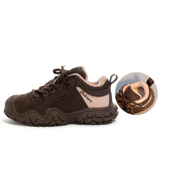 Babaya Anti Slip And Wear Resistant Warm Low Top Kids Lifestyle Shoes Brown Kids'
