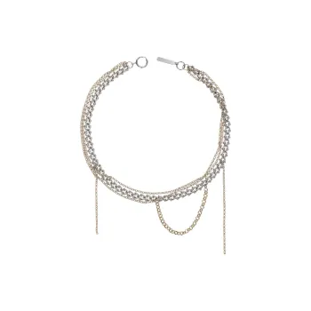 JUSTINE CLENQUET Brass Necklaces Men's Silver