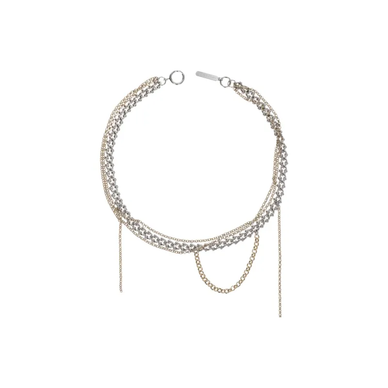 JUSTINE CLENQUET Brass Necklaces Men's Silver-0
