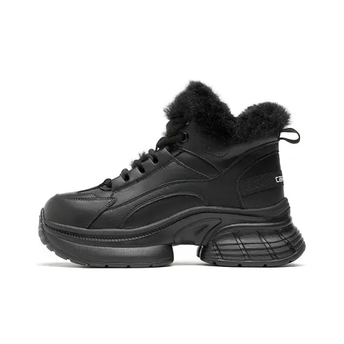 CARDANRO Fleece Lined Thermal Chunky Sneakers Women's