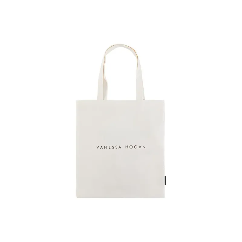 VANESSA HOGAN Fabric Shoulder Bag Canvas Bag Handbag Regular Unisex White-1