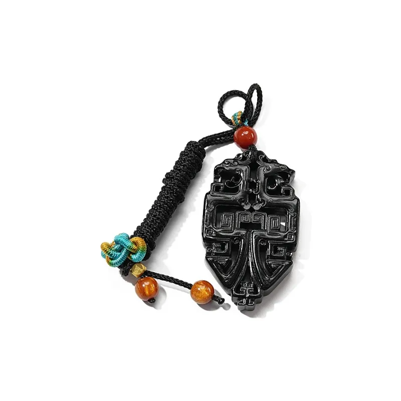 FANHAOGANG JADE Inkstone Necklaces Men's-0
