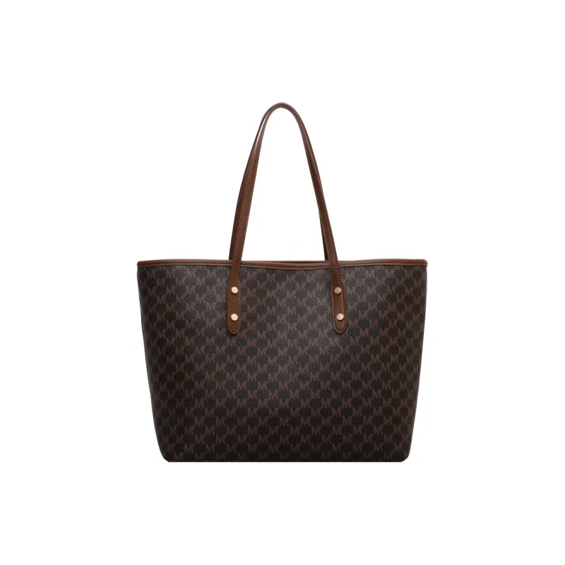 LUVISTRUE PU Large Capacity Tote Bag, Shoulder Bag Tubas Women's Black/Beige/Coffee-15