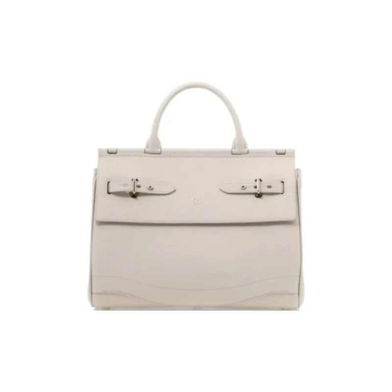 Fontana Milano 1915 Leather One Shoulder Handbags Women's Ecru-0