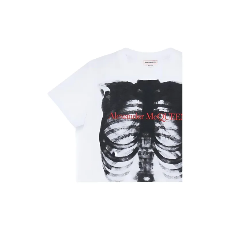 Alexander McQueen Ribcage Fitted T Shirt-4
