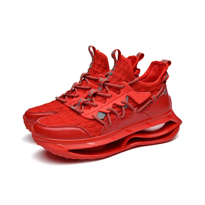 DAFK Cushioning Support Chunky Sneakers Men's Red-1