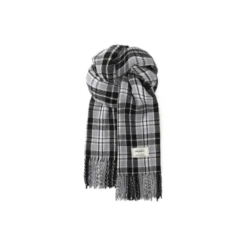 FREE RABBITⅡ Korean Style Warm And Versatile Faux Cashmere Knitted Fabric Scarf Shawl Unisex
