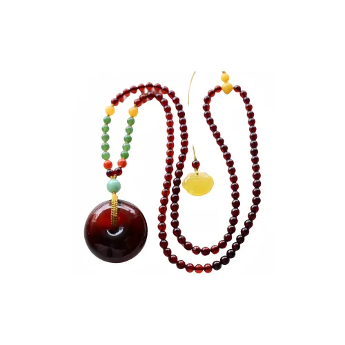 Xifeng Building Amber Necklaces Women's