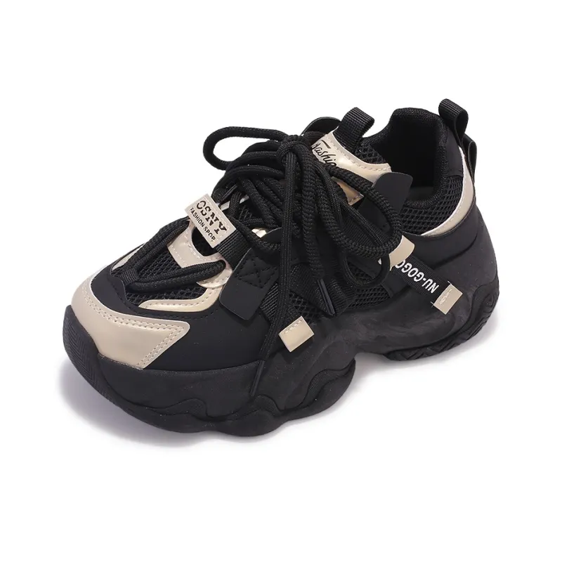 SNXR Anti-Slip Wear-Resistant Waterproof And Breathable Low-Top Chunky Sneakers Women's Beige-101