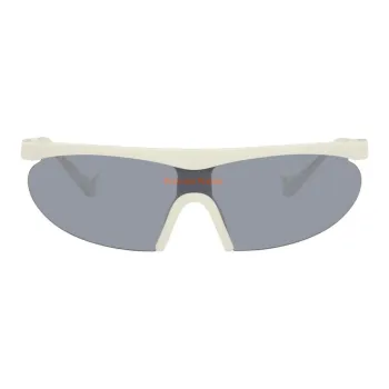 District Vision Titanium Polyacrylonitrile Irregular Shape Sunglasses Men's White