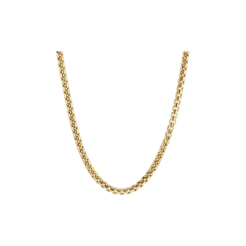David Yurman 18kt Yellow Gold Box Chain Necklace 2.7mm-2