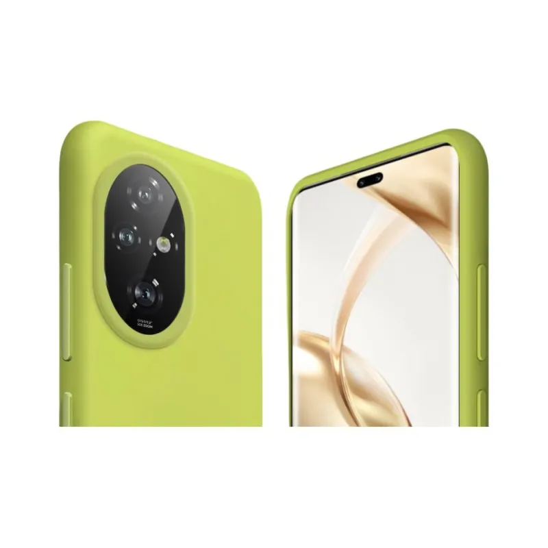 ZHUOJI Silicone Material Lens Fully Enclosed Microfiber Flock Phone Case Compatible With Honor 200/Pro-4
