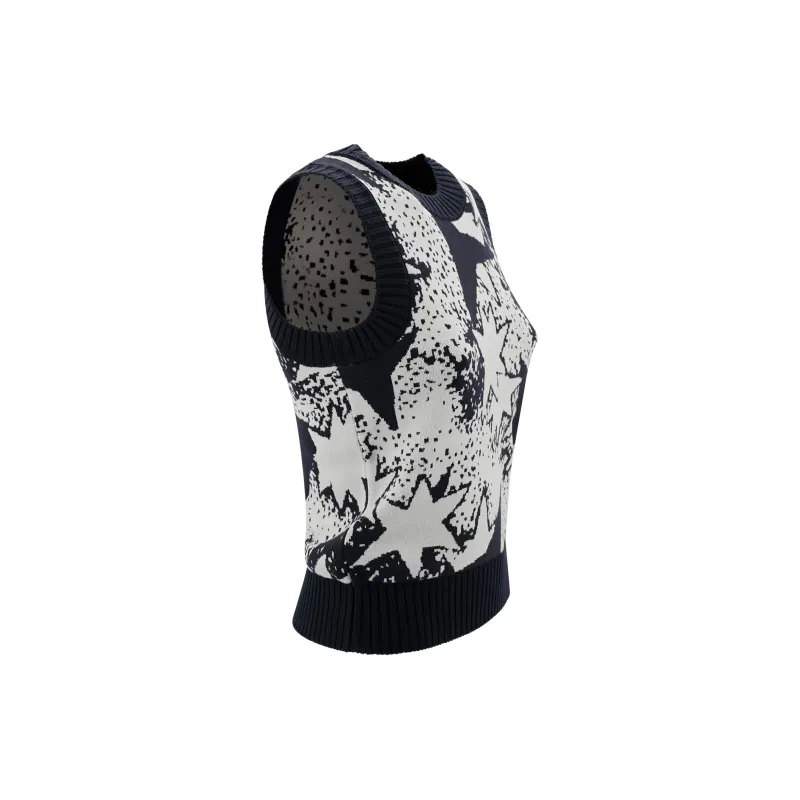 WEEKEND MaxMara Jacquard Patterned Knitted Vest-2