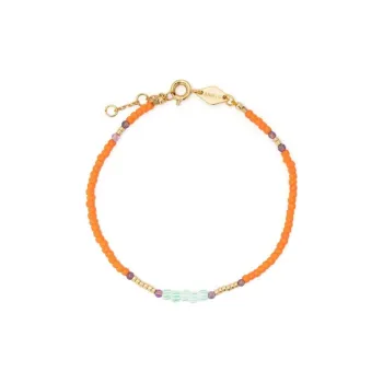 ANNI LU Glass Bracelets Unisex Orange