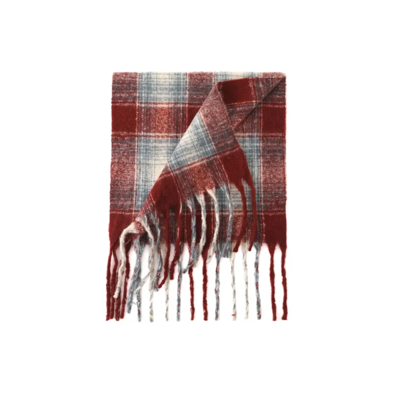 FREE RABBITⅡ Winter Thickened Warm Advanced Touch Fringe Shawl Scarf Unisex-9
