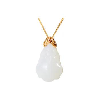 Survival Hetian Jade Necklaces White Jade Women's