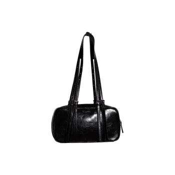 YAMAGUCHI MIOKO Cow Split Leather Boston Bag, Shoulder Bag, Crossbody Bag Large Size Women's Multicolor