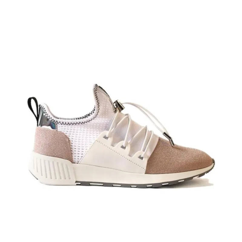 SERGIO ROSSI Lightweight Low-Top Casual Shoes Women's Beige Brown-1