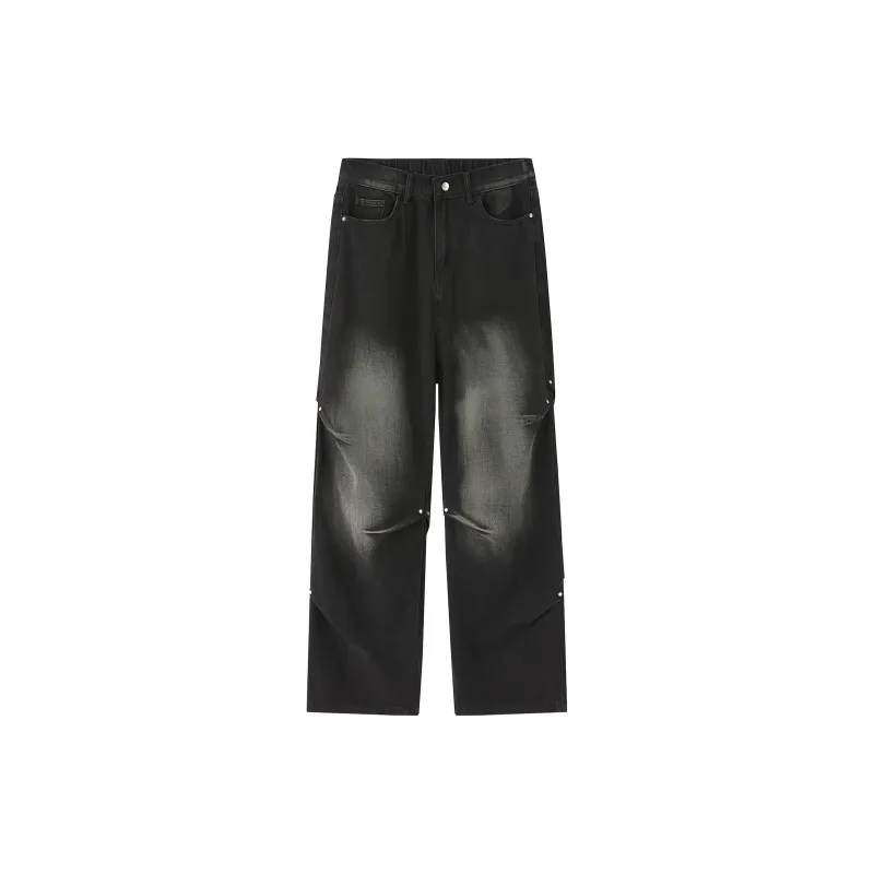 PAINT STAIN Jeans Unisex Dark Purple-26