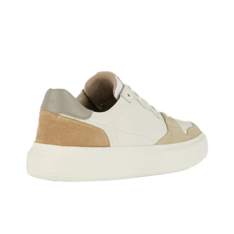 GEOX Deiven Anti Slip Wear Resistant Low Top Skateboard Shoes Men's Beige Brown-3