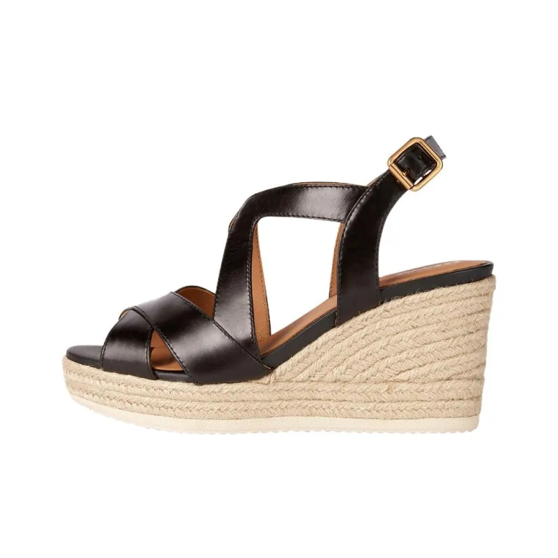 GEOX Ponza Strap Sandals 8.5cm Women's Black-0