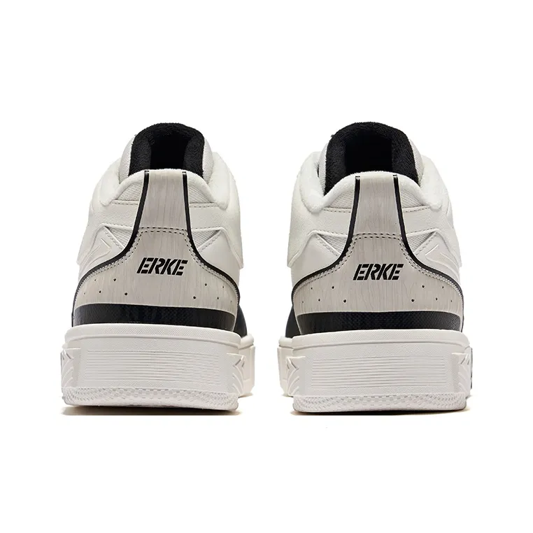 Erke Conquer 3 Warm Slip Resistant High Top Skateboard Shoes Men's Microcrystal White/Jet Black-3