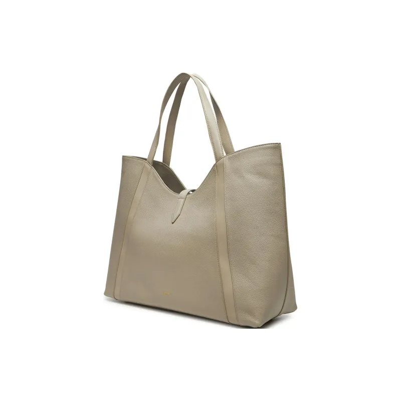 Furla Leather Tote Bag, Shopping Bag, Handbag Large Size Women's Beige-1